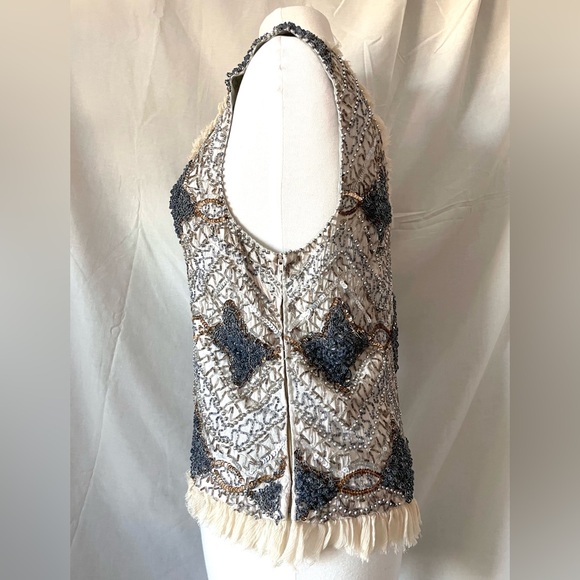 Birger et Mikkelson Night Heavily Beaded Shell sz 42 - Picture 9 of 9